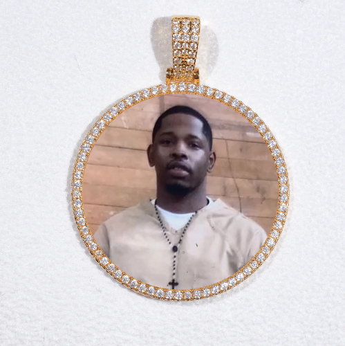 MEDIUM 3D CIRCLE CUSTOM PICTURE PENDANT