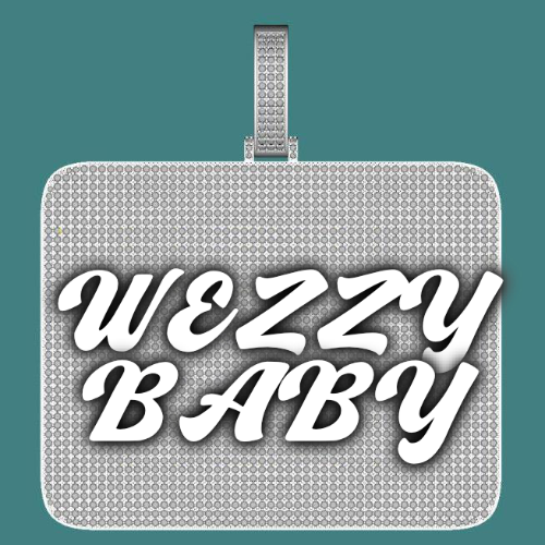 CUSTOM LETTER NECKLACE 3D BIG SQUARE