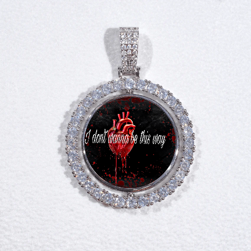3D Spinning 2-Faced Custom Picture Pendant