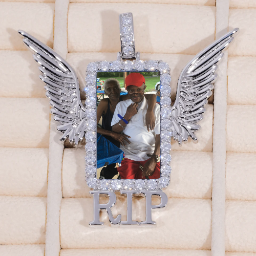 RIP WING 3D CUSTOM PICTURE PENDANT