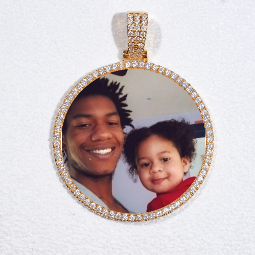MEDIUM 3D CIRCLE CUSTOM PICTURE PENDANT