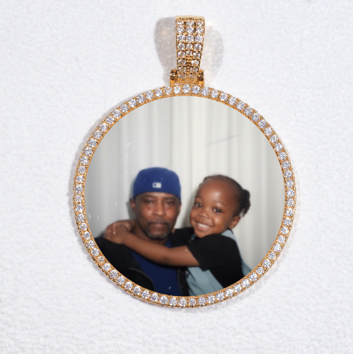 MEDIUM 3D CIRCLE CUSTOM PICTURE PENDANT
