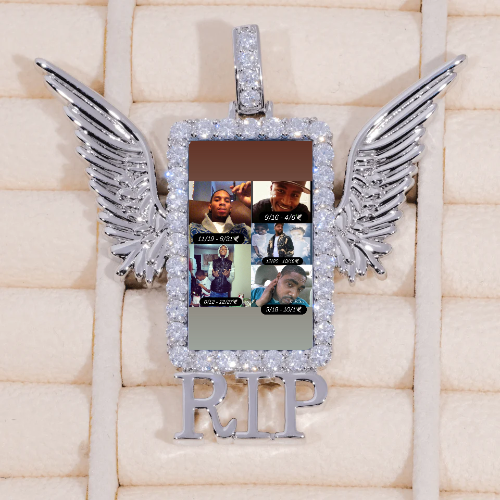 RIP WING 3D CUSTOM PICTURE PENDANT