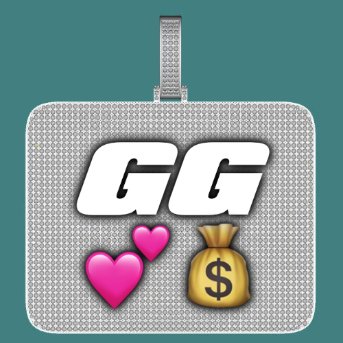 CUSTOM LETTER NECKLACE 3D BIG SQUARE