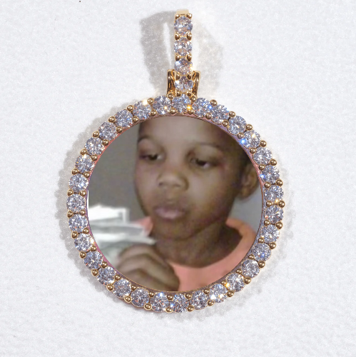3D CIRCLE CUSTOM PICTURE PENDANT SMALL SIZE