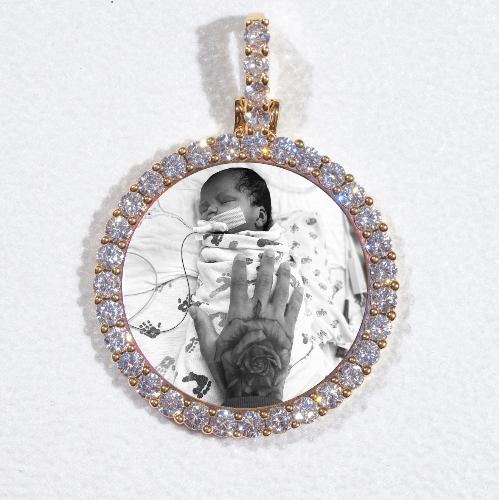 3D CIRCLE CUSTOM PICTURE PENDANT SMALL SIZE
