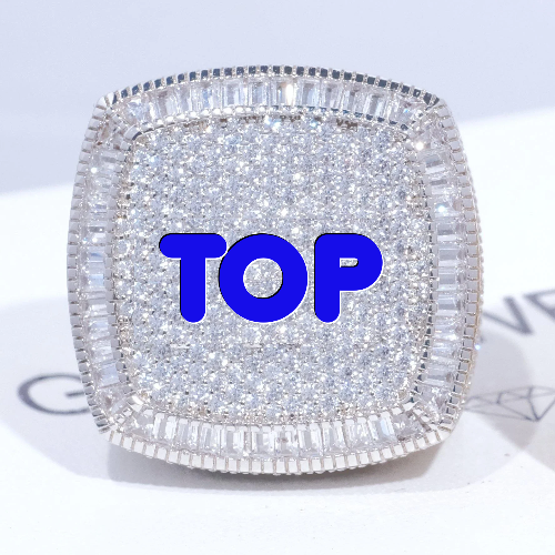 CUSTOM LETTER 3D ICED RING