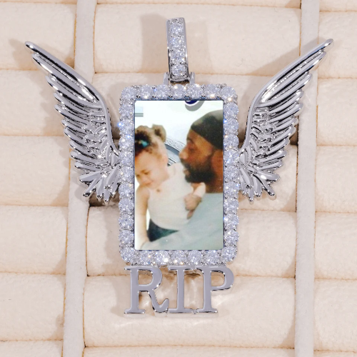 RIP WING 3D CUSTOM PICTURE PENDANT