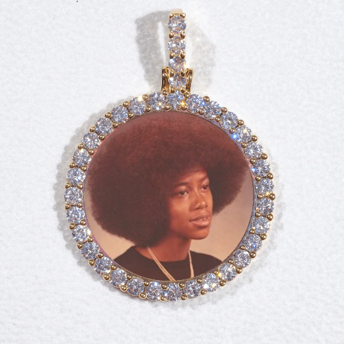 3D CIRCLE CUSTOM PICTURE PENDANT SMALL SIZE