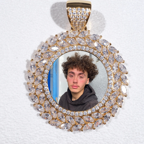Large 3D Wheat Ear Custom Picture Pendant