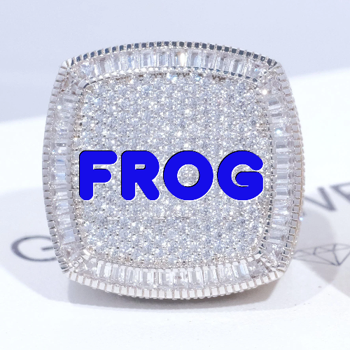 CUSTOM LETTER 3D ICED RING