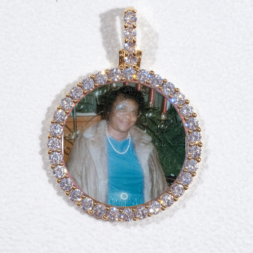 3D CIRCLE CUSTOM PICTURE PENDANT SMALL SIZE