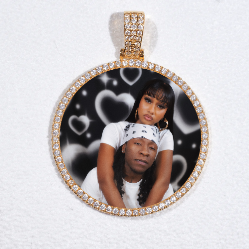 MEDIUM 3D CIRCLE CUSTOM PICTURE PENDANT