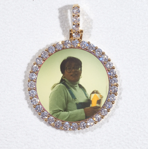 3D CIRCLE CUSTOM PICTURE PENDANT SMALL SIZE