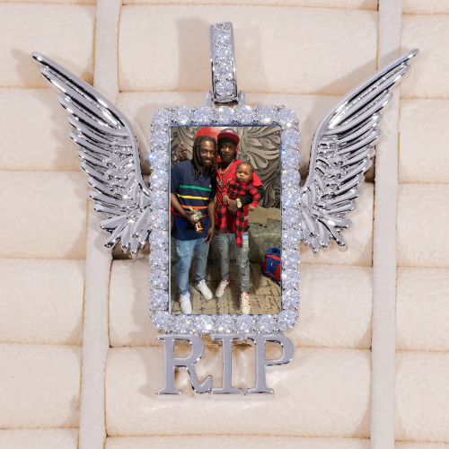RIP WING 3D CUSTOM PICTURE PENDANT