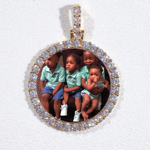 3D CIRCLE CUSTOM PICTURE PENDANT SMALL SIZE