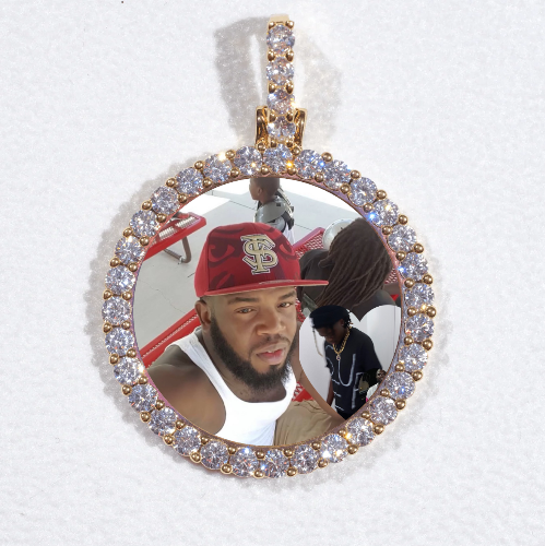 3D CIRCLE CUSTOM PICTURE PENDANT SMALL SIZE
