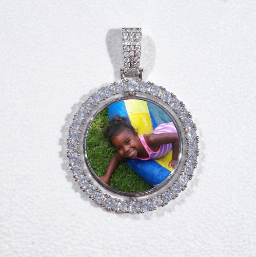 3D Spinning 2-Faced Custom Picture Pendant
