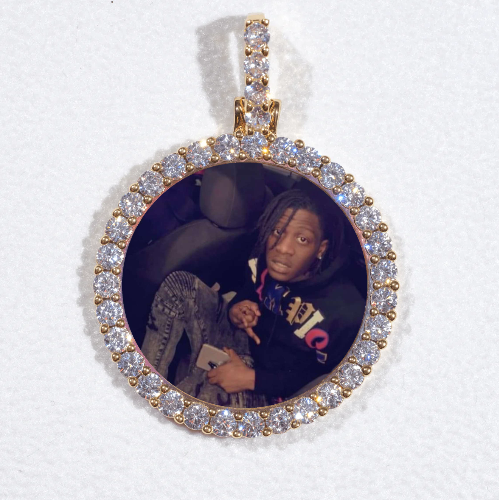3D CIRCLE CUSTOM PICTURE PENDANT SMALL SIZE