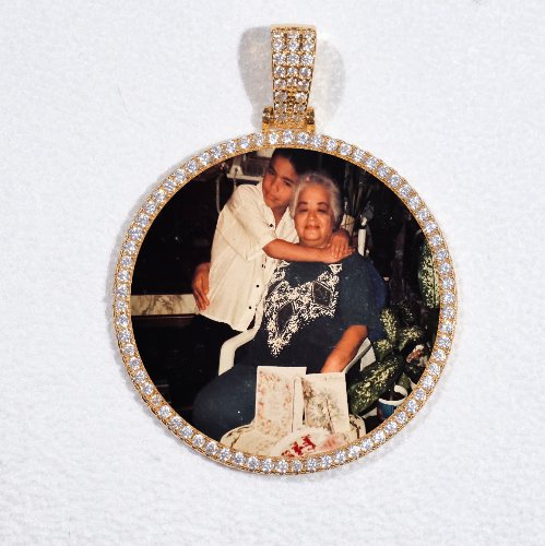 MEDIUM 3D CIRCLE CUSTOM PICTURE PENDANT