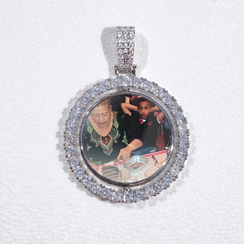 3D Spinning 2-Faced Custom Picture Pendant