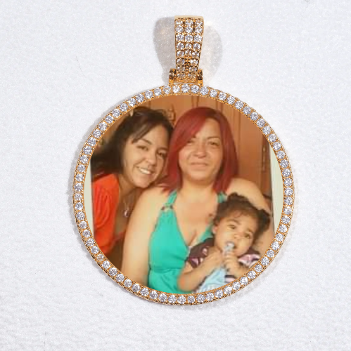 MEDIUM 3D CIRCLE CUSTOM PICTURE PENDANT