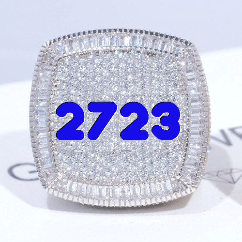 CUSTOM LETTER 3D ICED RING