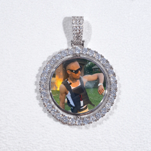 3D Spinning 2-Faced Custom Picture Pendant