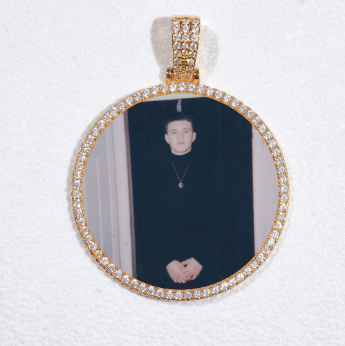 MEDIUM 3D CIRCLE CUSTOM PICTURE PENDANT