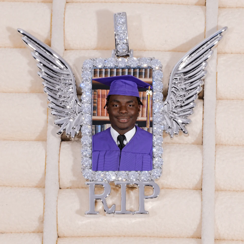 RIP WING 3D CUSTOM PICTURE PENDANT