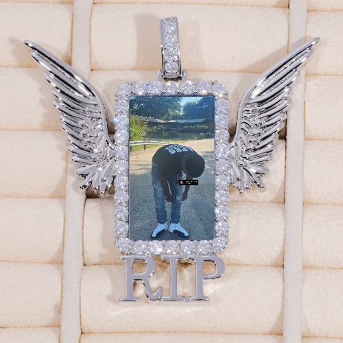RIP WING 3D CUSTOM PICTURE PENDANT