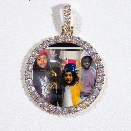 3D CIRCLE CUSTOM PICTURE PENDANT SMALL SIZE