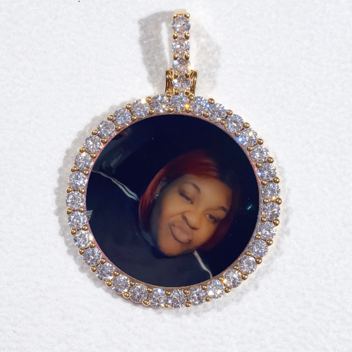 3D CIRCLE CUSTOM PICTURE PENDANT SMALL SIZE