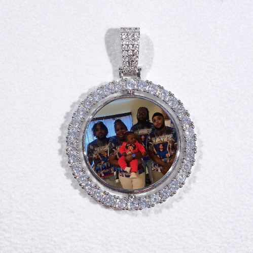 3D Spinning 2-Faced Custom Picture Pendant