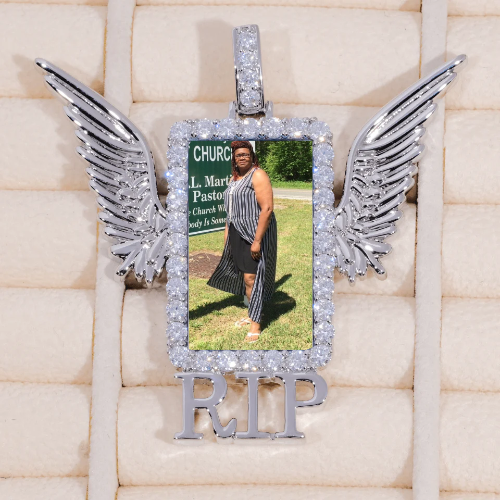 RIP WING 3D CUSTOM PICTURE PENDANT
