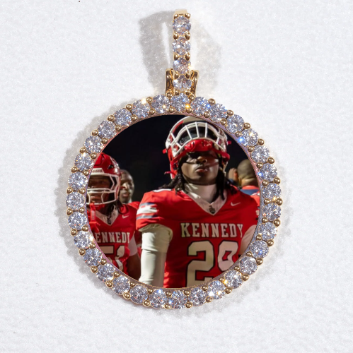 3D CIRCLE CUSTOM PICTURE PENDANT SMALL SIZE