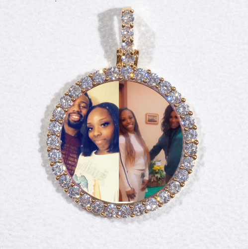 3D CIRCLE CUSTOM PICTURE PENDANT SMALL SIZE