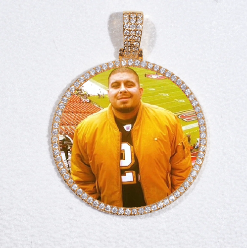 MEDIUM 3D CIRCLE CUSTOM PICTURE PENDANT