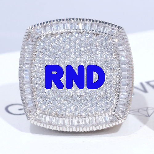 CUSTOM LETTER 3D ICED RING