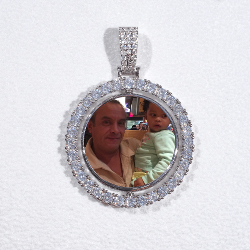 3D Spinning 2-Faced Custom Picture Pendant