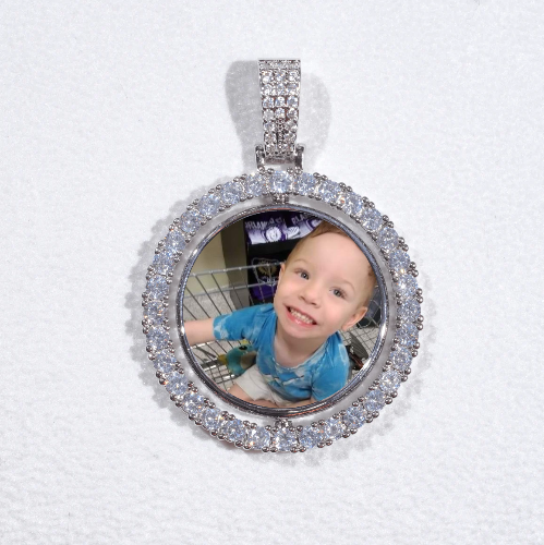 3D Spinning 2-Faced Custom Picture Pendant