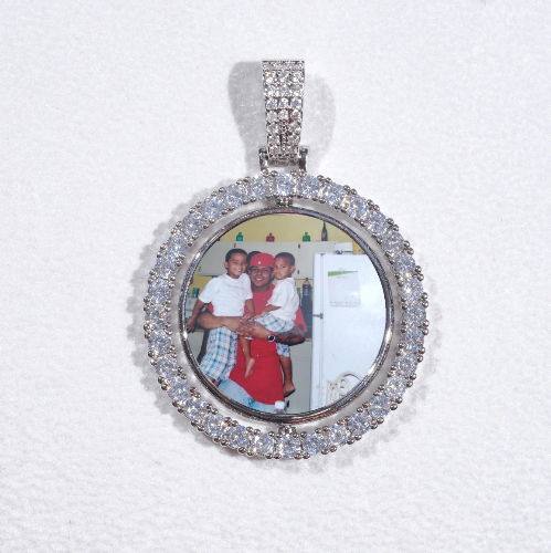 3D Spinning 2-Faced Custom Picture Pendant
