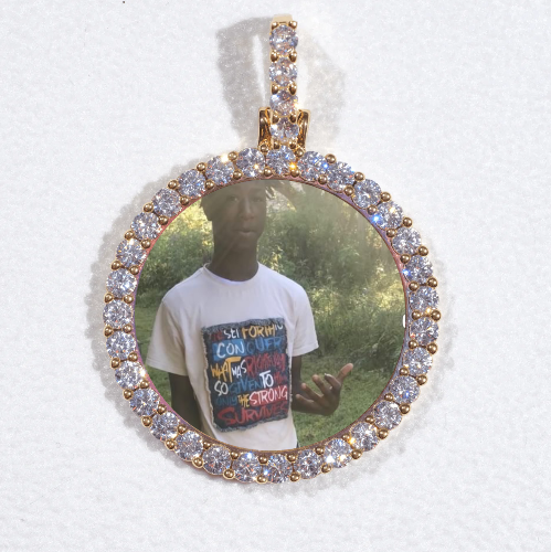 3D CIRCLE CUSTOM PICTURE PENDANT SMALL SIZE
