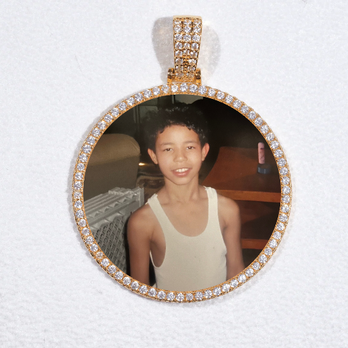 MEDIUM 3D CIRCLE CUSTOM PICTURE PENDANT
