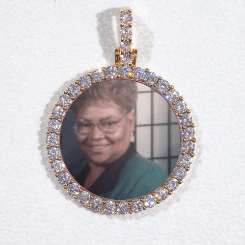 3D CIRCLE CUSTOM PICTURE PENDANT SMALL SIZE