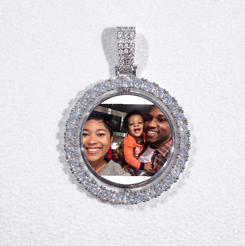 3D Spinning 2-Faced Custom Picture Pendant