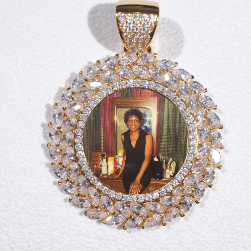 Large 3D Wheat Ear Custom Picture Pendant