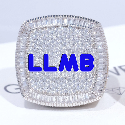 CUSTOM LETTER 3D ICED RING