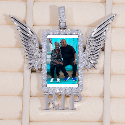 RIP WING 3D CUSTOM PICTURE PENDANT