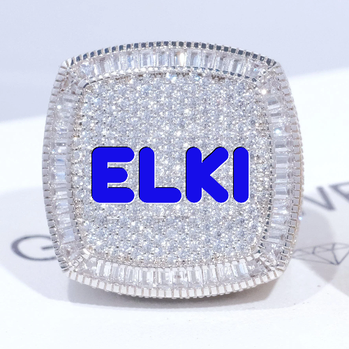 CUSTOM LETTER 3D ICED RING